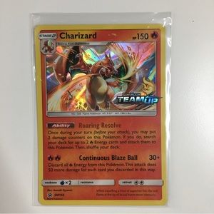 Pokémon Charizard Team Up Prerelease Promo Holographic Card